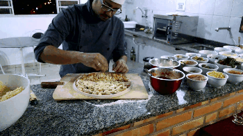 Preparação da Pizza